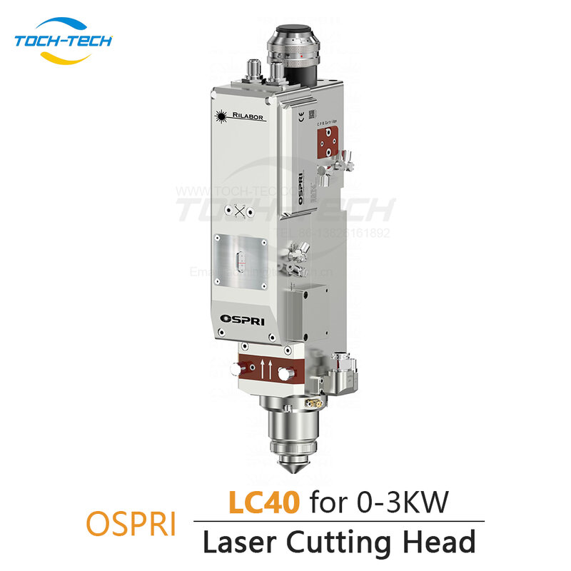 Cabezal de corte láser de enfoque automático, 0-3kW, QBH OSPRI LC20S LC40, cabezal de corte láser de fibra para máquina de corte láser