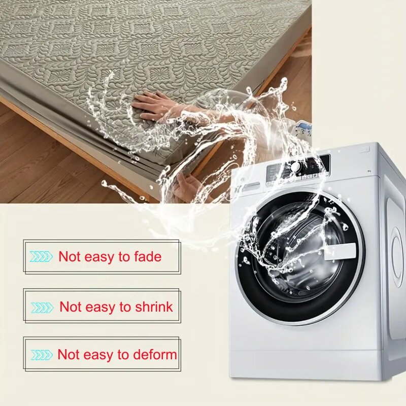 Coprimaterasso spesso impermeabile coprimaterasso con angoli antiacaro traspirante lavabile in lavatrice senza federa