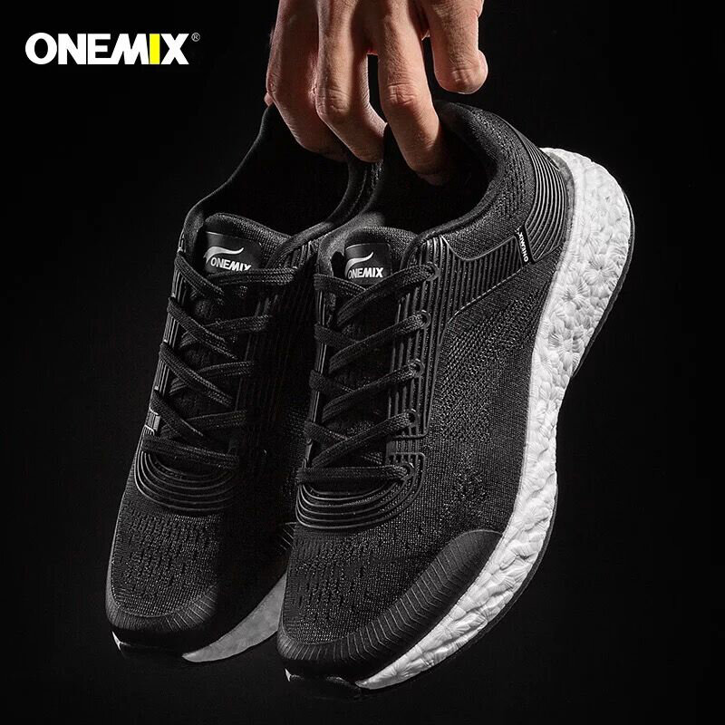 ONEMIX-Zapatillas deportivas de malla transpirable para hombre, zapatos deportivos masculinos, cómodos, ligeros y suaves