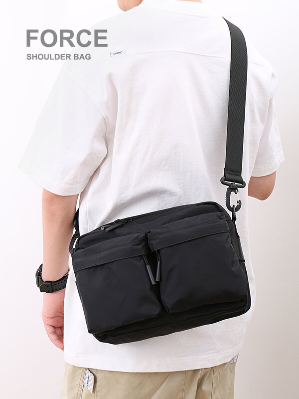 Tas selempang kasual gaya Jepang pria, tahan air tas bahu Fashion tas Messenger tas mewah tas tangan pria tahan lama