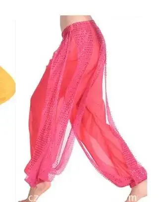 1 pz/lotto Costume di danza del ventre Shinny Bloomers pantaloni e pantaloni Harem taglia libera color caramella