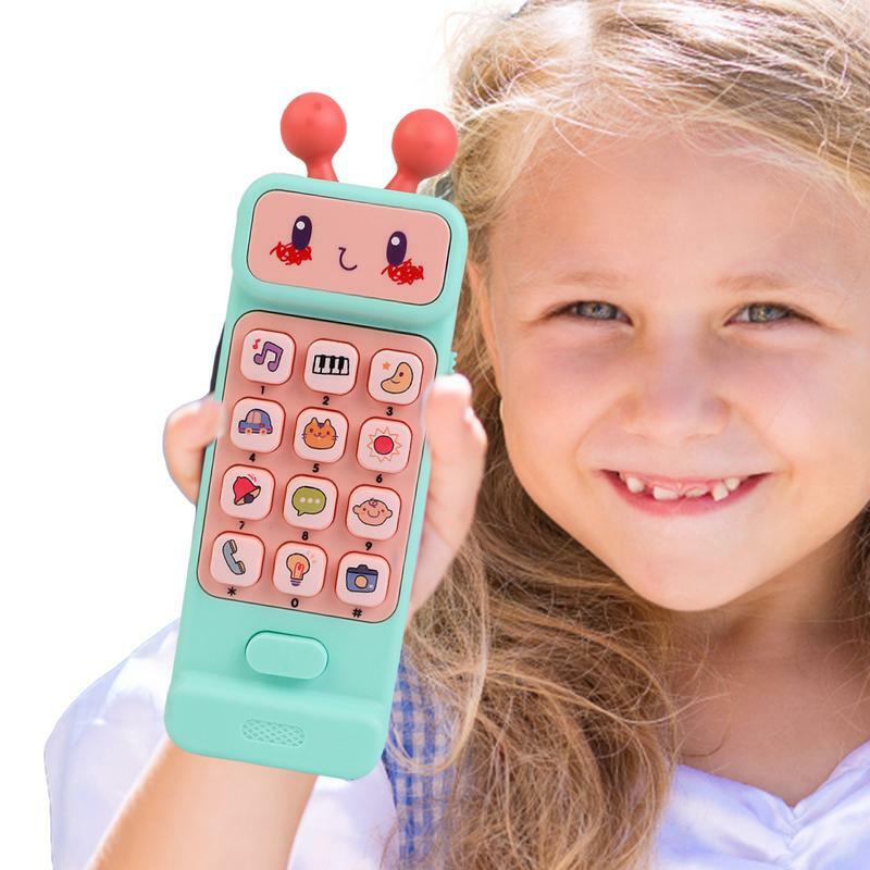Детский телефон, игрушечный телефон для младенцев, детские игрушки, игрушечный телефон для детей, телефон с 12 функциями, игрушка с музыкой и
