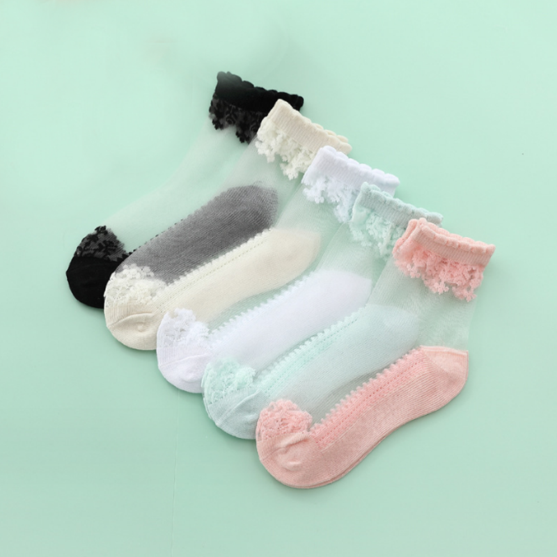 Chaussettes fines décontractées pour filles, nouvelle collection d'été