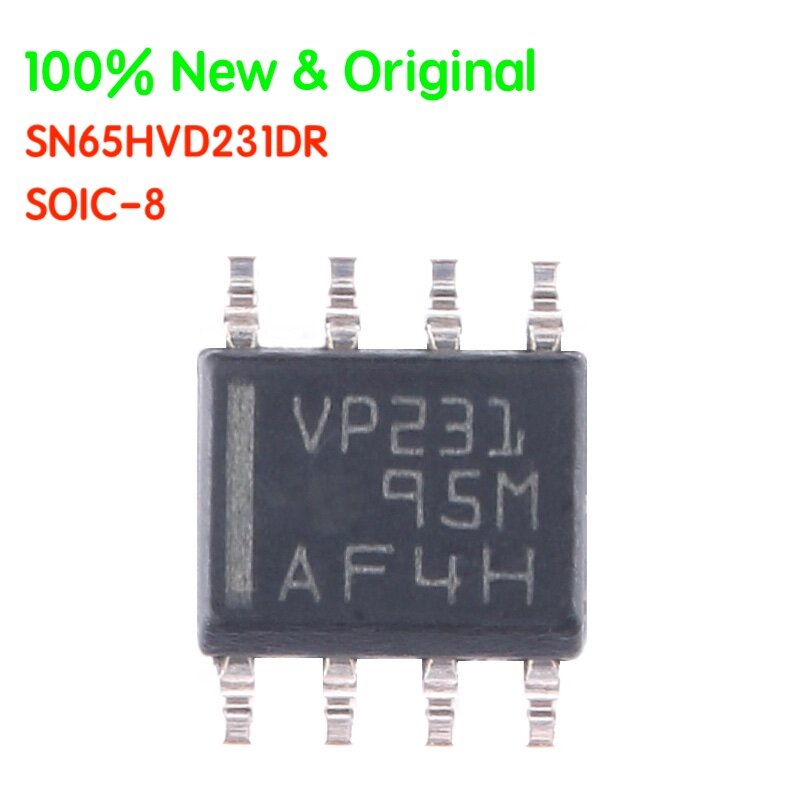 SOIC-8 수면 모드 CAN 송수신기 칩 100%, SN65 SN65HVD SN65HVD231D SN65HVD231DR, 3.3V, 신제품 및 정품