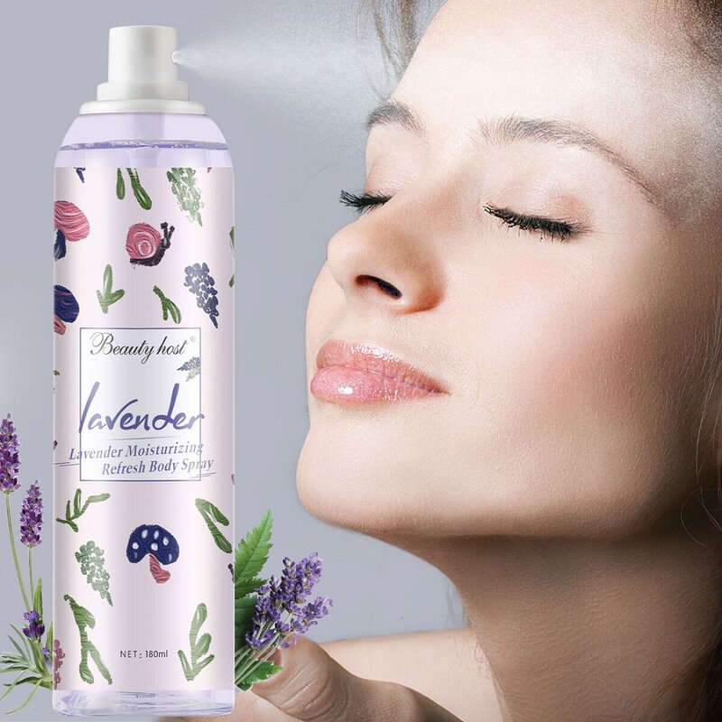 Beauty Host 1 Fles Natuurlijke Verse Rose Lavendel Camellia Hydraterende Voedende Kalmerende Facial Body Spray Huidverzorging 180Ml