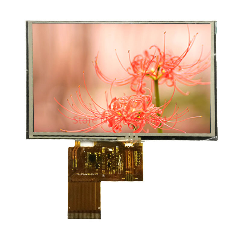 Pantalla LCD TFT de 5 pulgadas, 800x480, 40 pines táctiles