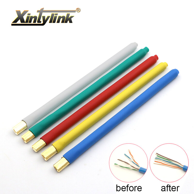 Xintylinkネットワークエンジニアツールcat5 cat6 ethermetケーブル用ネットワークワイヤーフラッドライトは、ワイヤーコアの区切りを記録します
