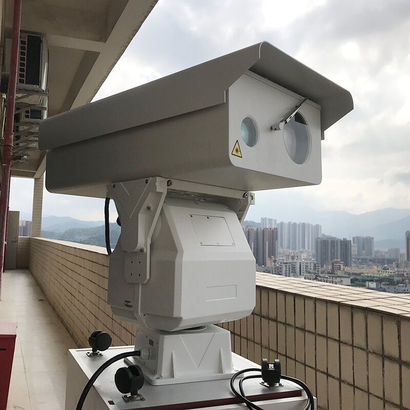 Câmera de monitoramento de longa distância do laser ptz, movimento integrado de 860mm e ptz, laser opcional de 4000m