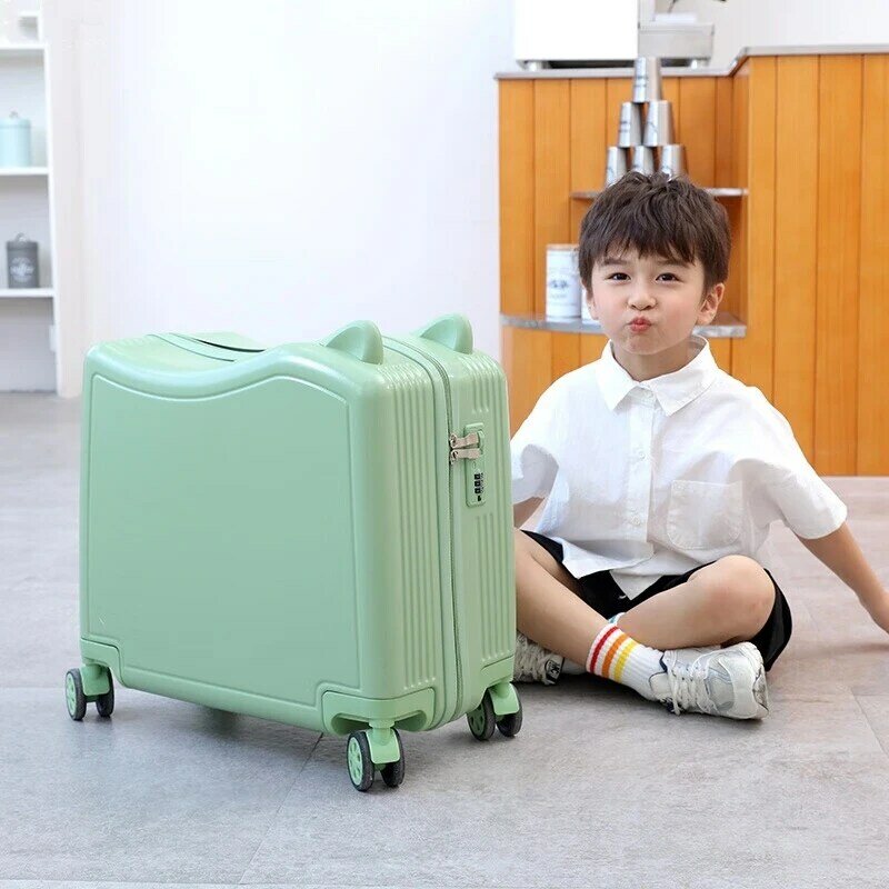 Детский чемодан для мальчиков и девочек, троллейка для студентов, милый и легкий чемодан с паролем для посадки, 20-дюймовый чемодан