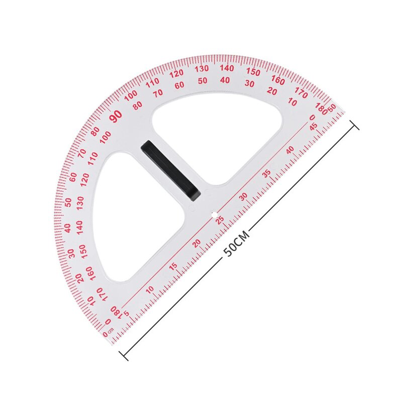Goniometro con impugnatura staccabile geometria del carpentiere di precisione disegno matematico per la misurazione dell'angolo dell'ufficio strumento per la progettazione dell'aula