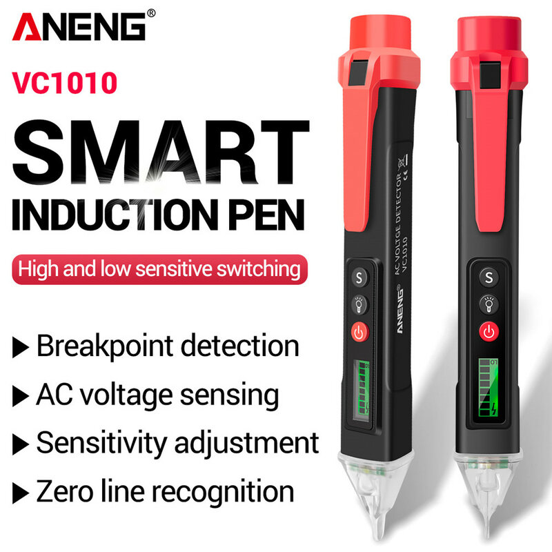 ANENG VC1010 Digital AC/DC Spannung Detektoren Smart Nicht-Kontaktieren Tester Stift Meter 12-1000V Strom elektrische Sensor Test Bleistift