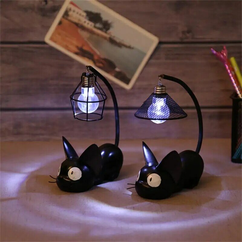 창의적인 LED 야간 조명, 귀여운 고양이 책상 램프, 홈 송진 책상 장식, 어린이 귀여운 침실 침대 옆 테이블, 1 개, 2 개, 3 개