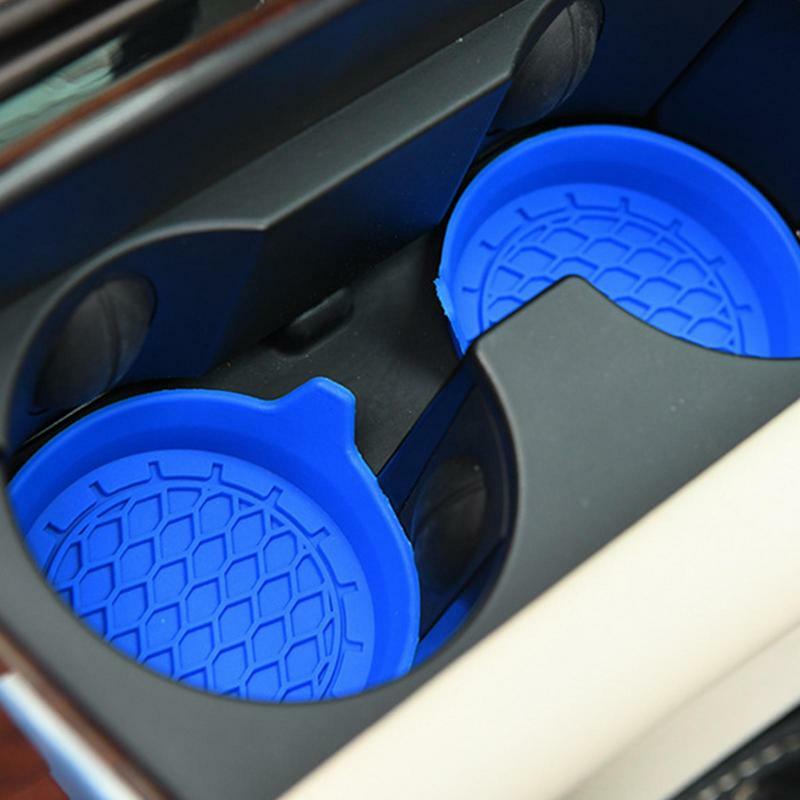 Suporte de copo de silicone antiderrapante para carro, suporte de copo, impermeável, acessórios interiores do carro