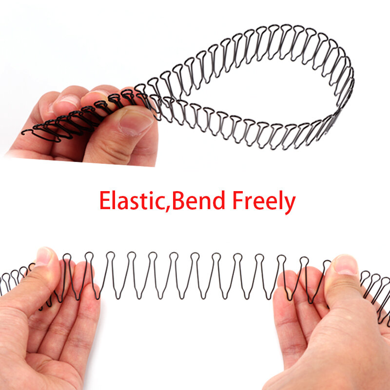 1Pcs Metal U Shape Elastic Headband For Outdoor Sports Fashion Updo Styling Tools Non Slip Hair Bands Wig Combs Curve Clip Pins