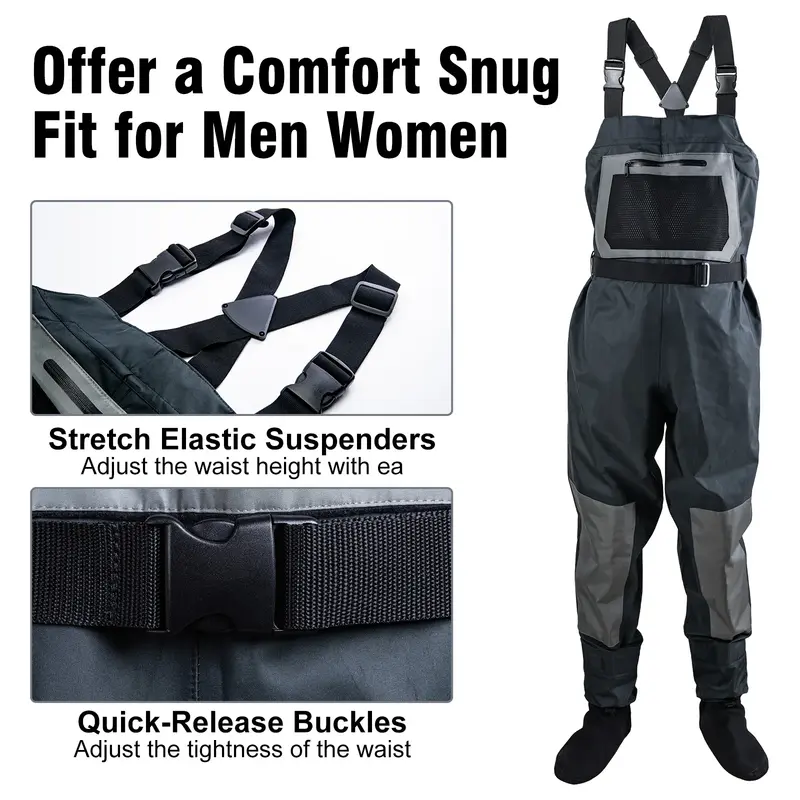 Болотные сапоги Goture для ловли нахлыстом, размер S, M, L, XL, XXL, прочная Удобная болотная грудь для мужчин и женщин