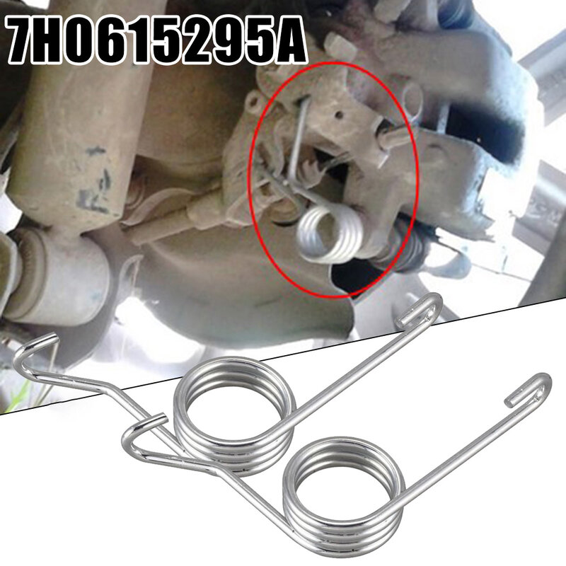 Brand New Return Spring Car 7H0615296 Caliper Spring For Skoda Left Rear Replacement Part Right Silver 2PCS/set