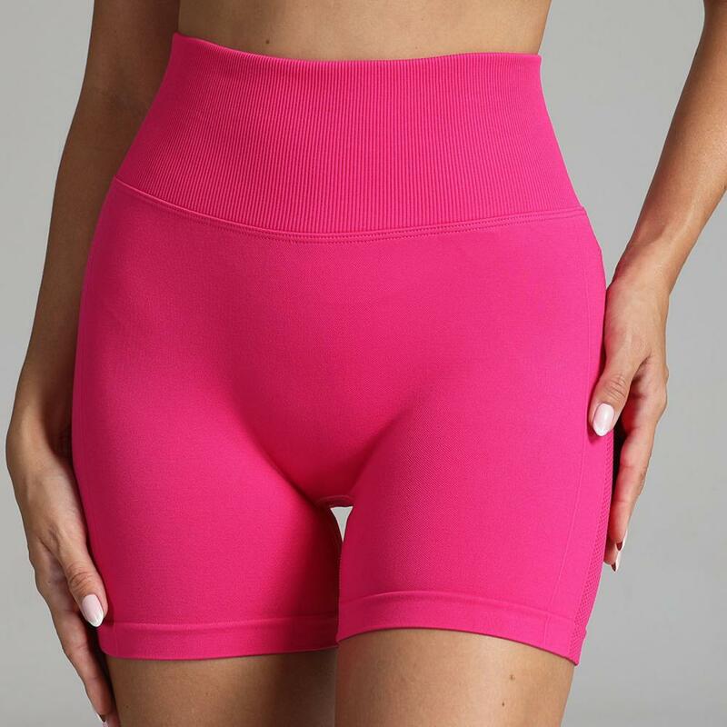 Yoga Shorts Hoge Elasticiteit Buikcontrole Naadloze Kont Opgeheven Zachte Hoge Taille Jogging Sport Shorts Vrouwen Fitness Shorts