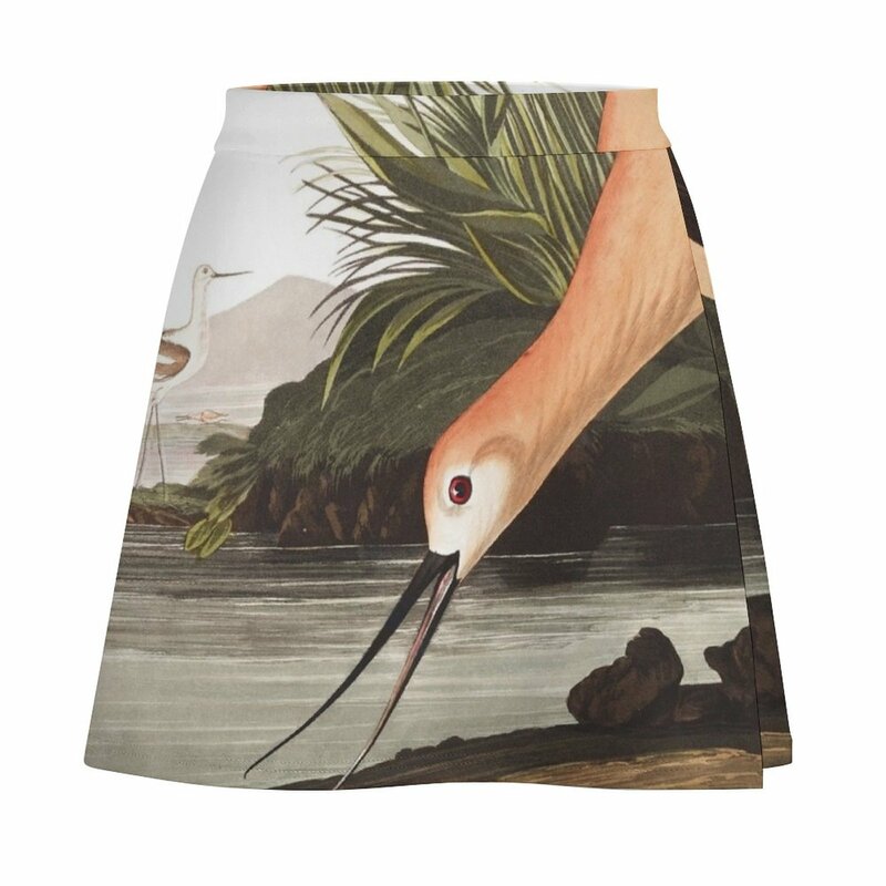 Amerykańska Avocet - John James Audubon Mini spódniczka luksusowa damska spódnica koreańska odzież damska spódnica dla kobiet
