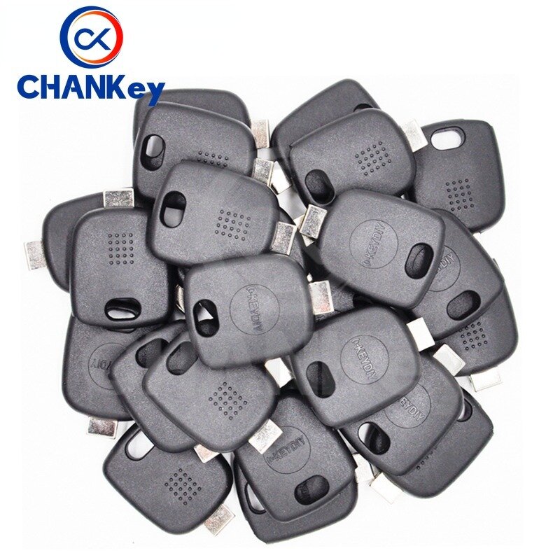 CHANKey-Coque de puce de transpondeur de voiture EllYDIY, tête vierge sans lame, adaptée pour Chevrolet, Ford, Toyota, BMW, Mercedes, Mazda
