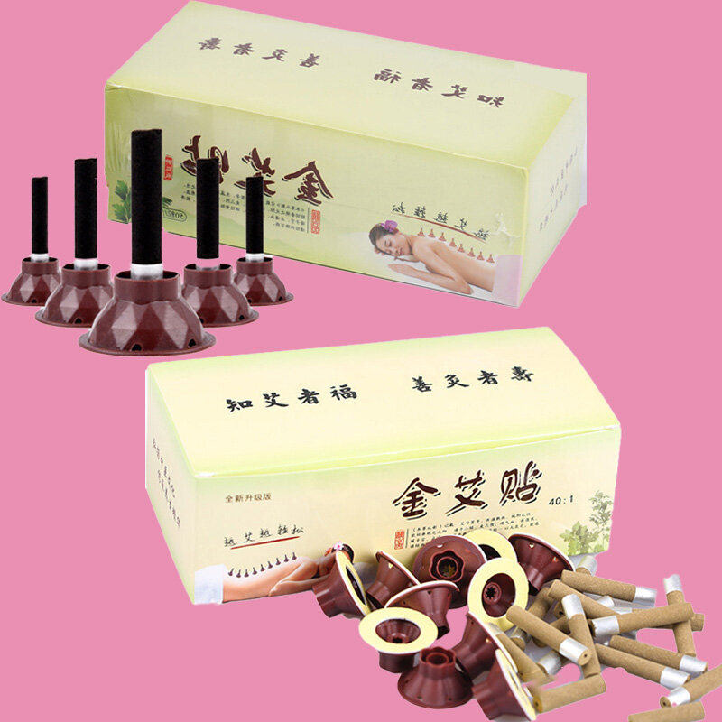2 Types Moxa Sticker Self-adhesion Moxibustion Tube Acupoint Heat Acupuncture Tenosynovitis Cure Traditional Medicine Therapy