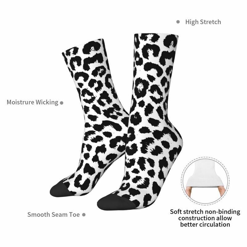 Leopard Pattern Big Cat Men Women Socks Cycling Novelty Spring Summer Autumn Winter Stockings Gift