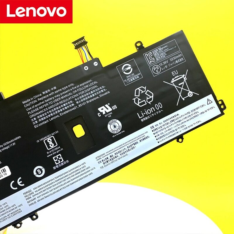 Baterai Laptop Asli Baru untuk Lenovo X1 CARBON 2019, X1C SKB10K97644 02DL004 02DL005 L18M4P72 L18C4P71 L18L4P71