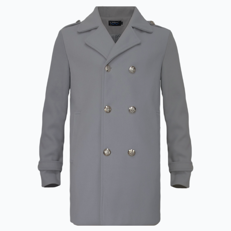 Fashion Men's Jacket Overcoat With Slim Casual Male Clothes Trench Coat Double-Breasted Lapel Long Sleeve Men's Clothing