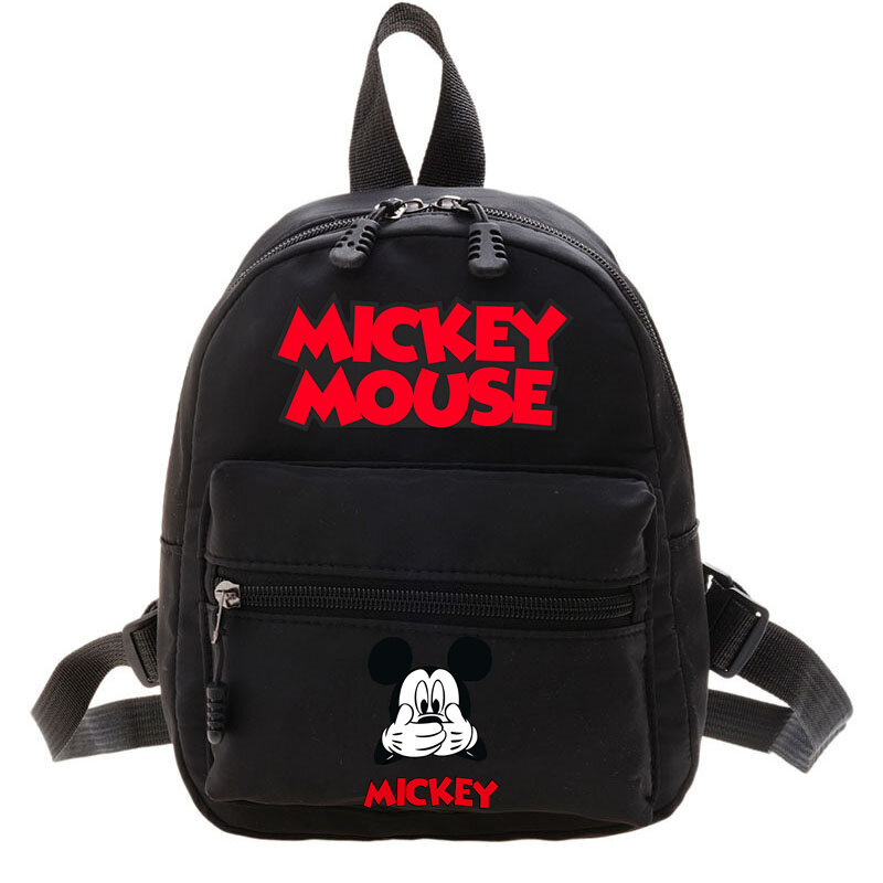 Disney-Mochila feminina de Mickey e Minnie Mouse, bolsa de ombro fofa para meninas adolescentes, mochilas casuais, bolsas de viagem, bolsa escolar, 2024