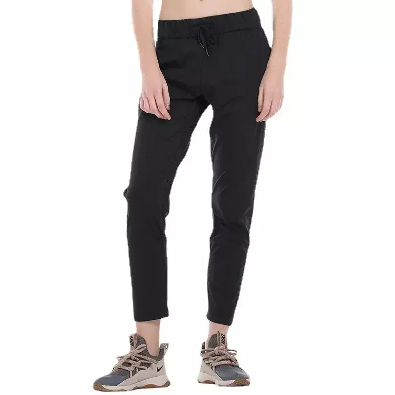 Lemon-Pantalones deportivos de Yoga para mujer, mallas de entrenamiento para correr, tela elástica de 4 vías con bolsillos laterales, pantalones de gimnasio al aire libre