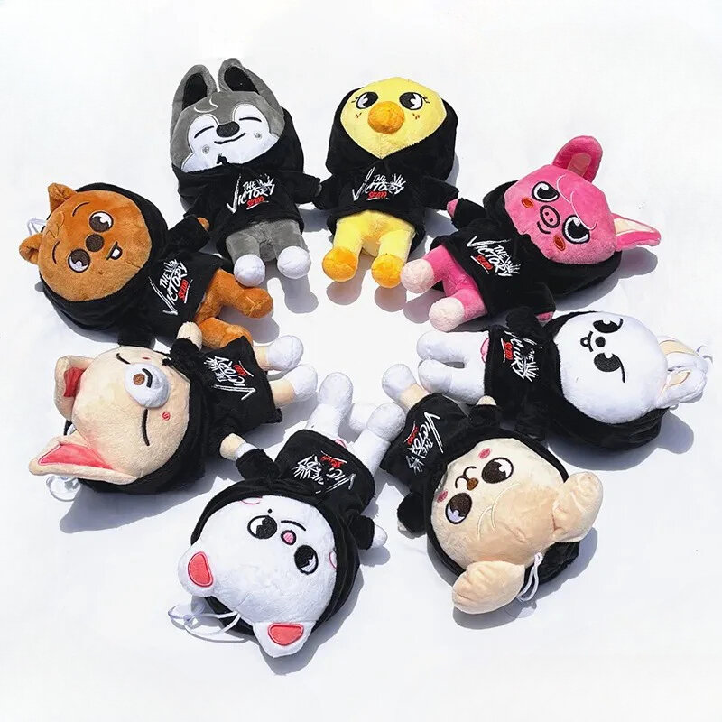 20cm Kpop Cartoon Stuffed Animal Plushies Stray Plush Doll Toys Z-type Kawaii JYP Adults KZ Fans Keychain Pendant Kid Gifts