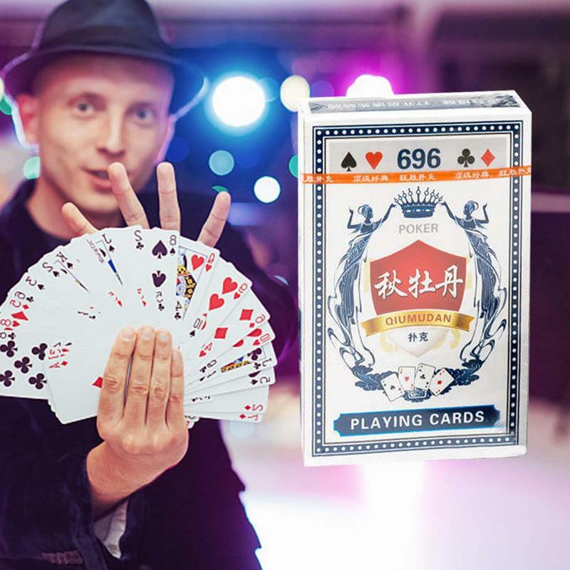 Nowy Standard wodoodporne karty do gry dla dorosłych Poker gry planszowe karty do pokera łatwe do przetasowania karty na imprezę stół do gry gry