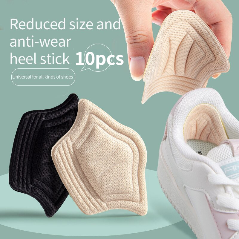 Plantillas de piezas para zapatos deportivos para hombre y mujer, almohadillas protectoras de talla ajustable, antidesgaste, 10 unidades