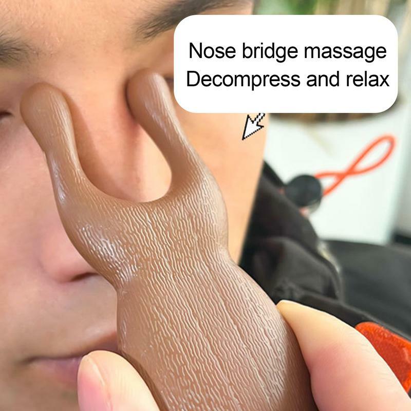 Gua Sha-masajeador Facial de mano, herramienta de acupuntura, raspador de nariz, tabla de acupuntura