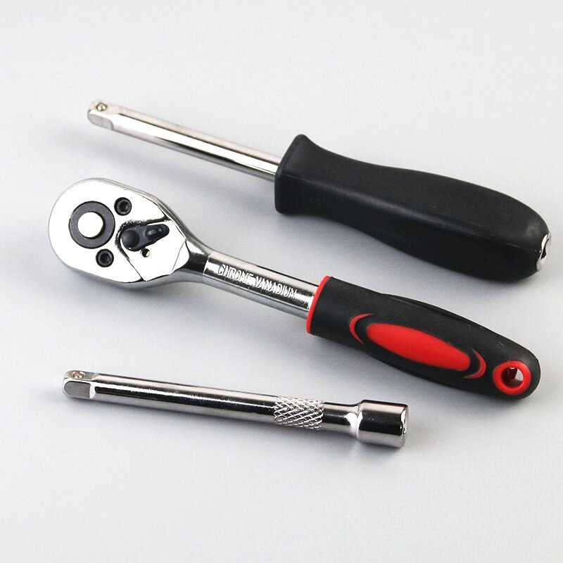 Ключ торцевой быстрой Xiaofei, 46 предметов, для ремонта автомобиля, храповая отвертка, комбинированный инструмент