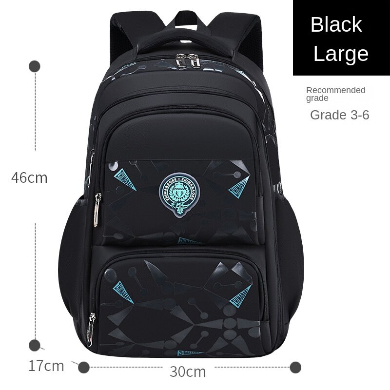 Tas punggung anak laki-laki, ransel sekolah tahan air ortopedi dasar, tas buku, tas sekolah untuk anak laki-laki