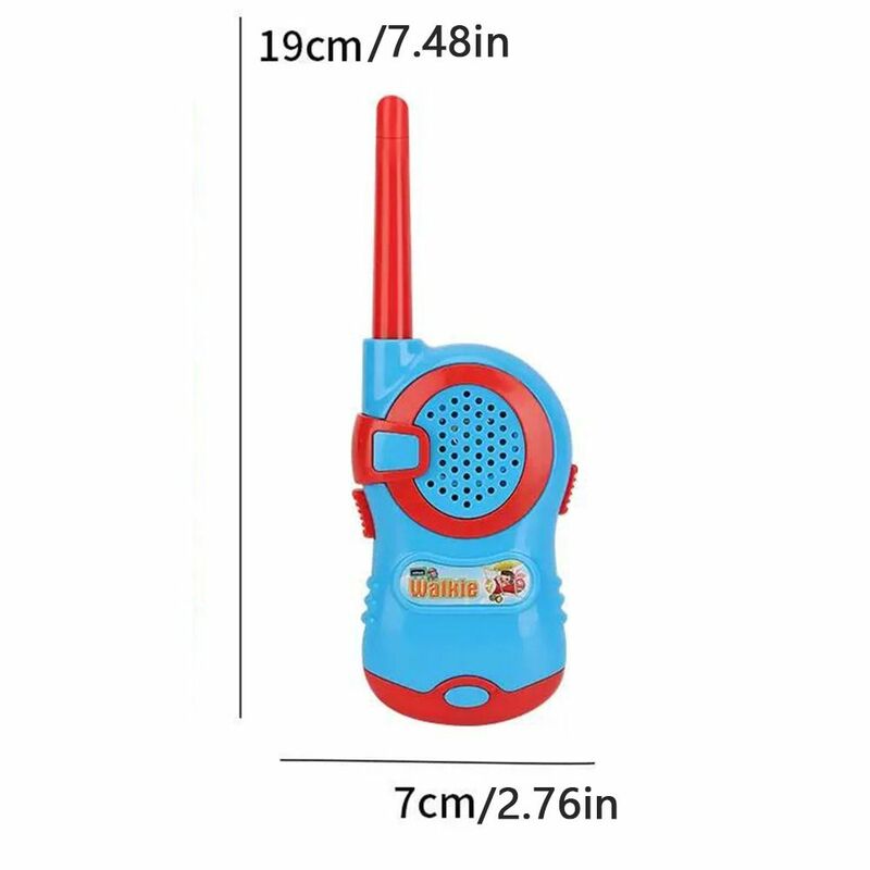 2 Pack Walkie talkie per bambini a lungo raggio portatile palmare Cartoon radio bidirezionale elettronico facile da usare giocattoli per bambini al coperto