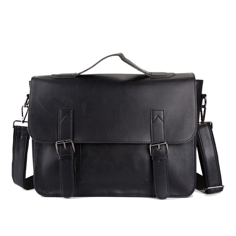 Модный кожаный портфель для мужчин и женщин, водонепроницаемые вместительные сумки-мессенджеры, портфель для ноутбука на ремне через плечо