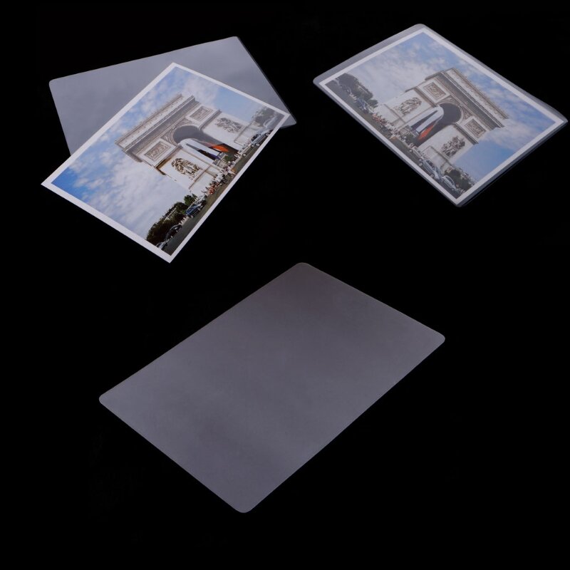 Film stratifié 4 "x 6", 100 pièces, pochette de plastification thermique, papier Photo de protection brillant
