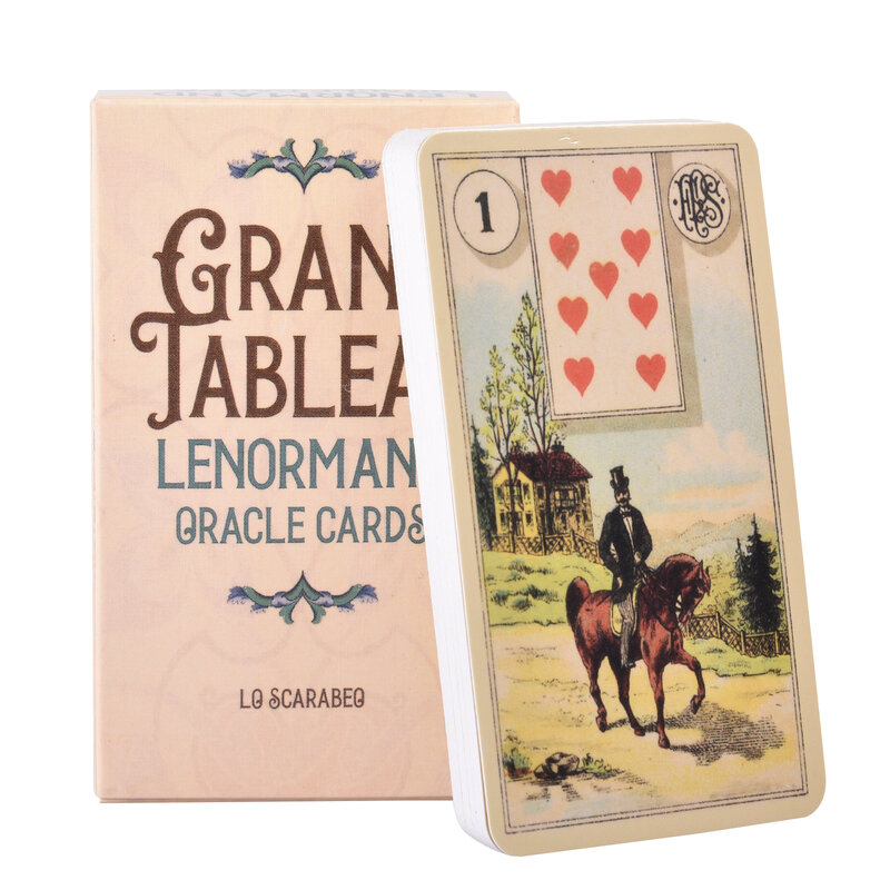 Nowy 2022 36 Grand Tableau Lenormand 36 pełnokolorowych kart tarota i instrukcji repliki oryginalnej karty Lenormand