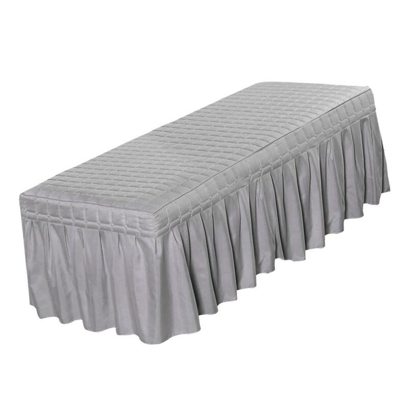 Drap de cantonnière de lit de beauté, jupe de table de massage avec trou, faites votre salon et professionnel, 60cm, comme décrit