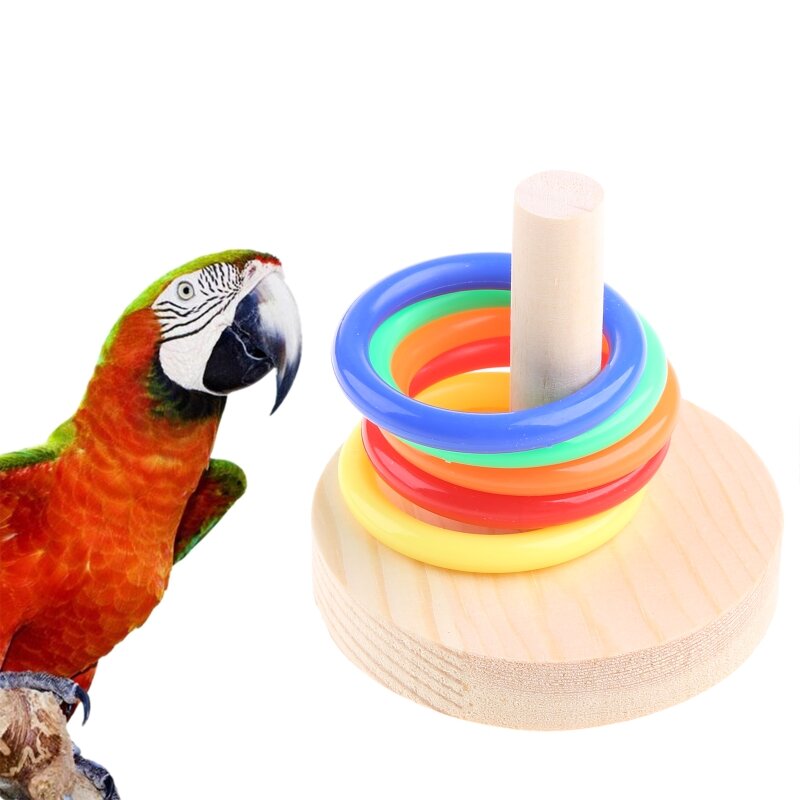 Papageien-Desktop-Ringwurfspielzeug für Sittich-Intelligenztraining, Wellensittiche, Nymphensittiche