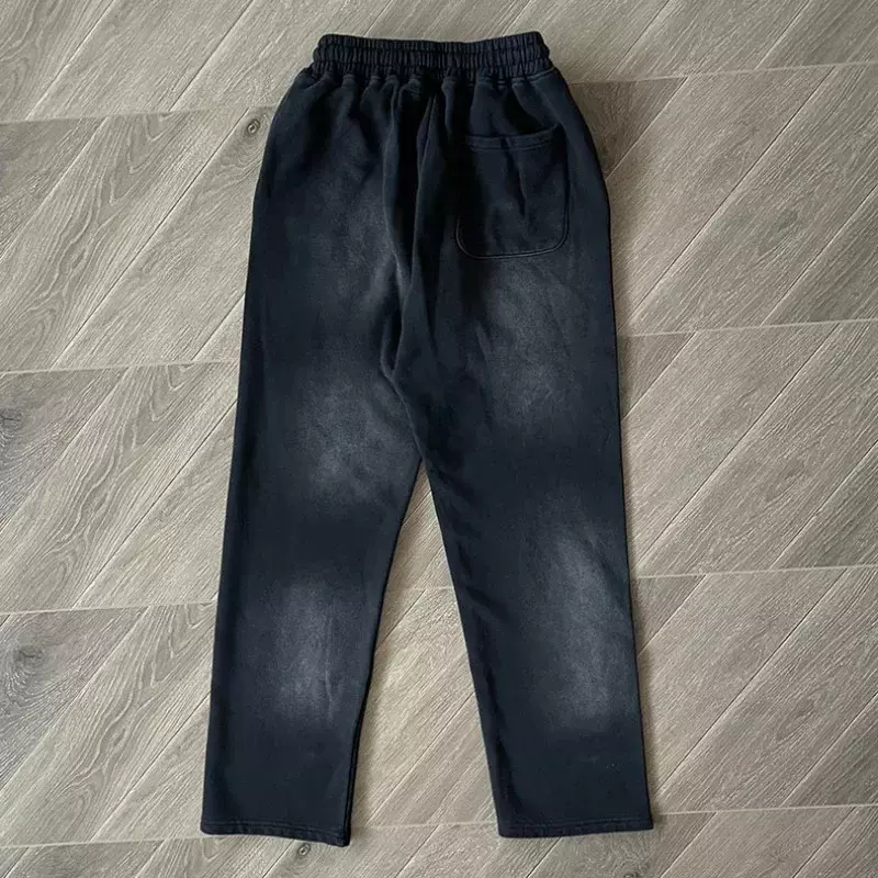 24ss Oversized HELLSTAR No Guts No Glory Pants Men Women 1:1 Top Quality Black Washed Casual Pants