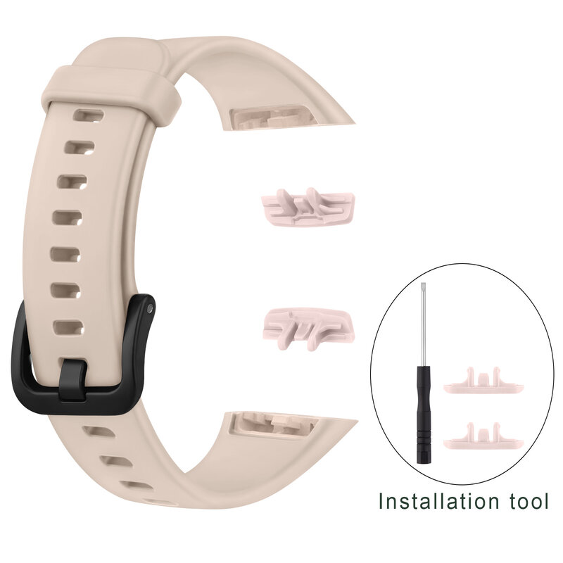 Gelang jam silikon lembut untuk Huawei Band 6 tali gelang jam tangan dapat disesuaikan untuk Huawei Band 6 gelang pengganti Correa