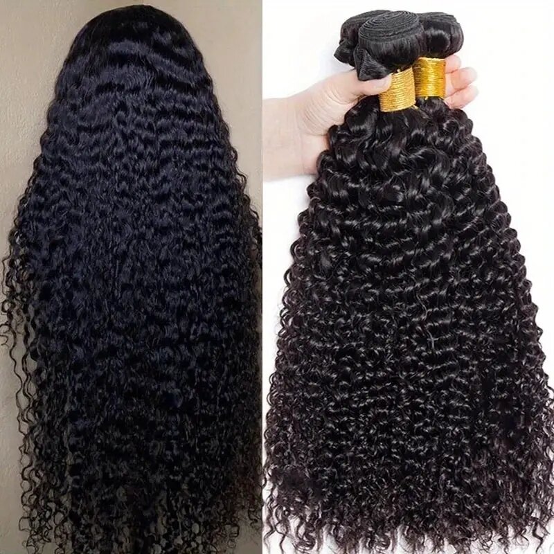 Rebecca Indian Kinky bundel rambut alami hitam bundel rambut ekstensi 100% alami Remy rambut manusia dapat membeli 3 atau 4 bundel