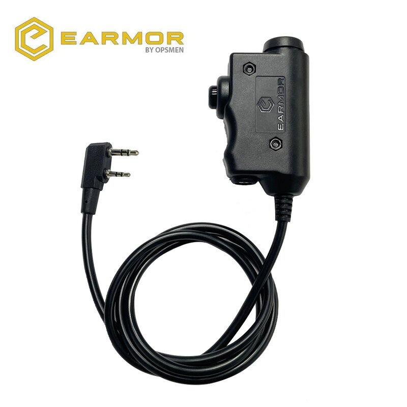 EARMOR 전술 PTT 전술 헤드셋, 단추 활성화 PTT 어댑터, M51 인터페이스, 켄우드