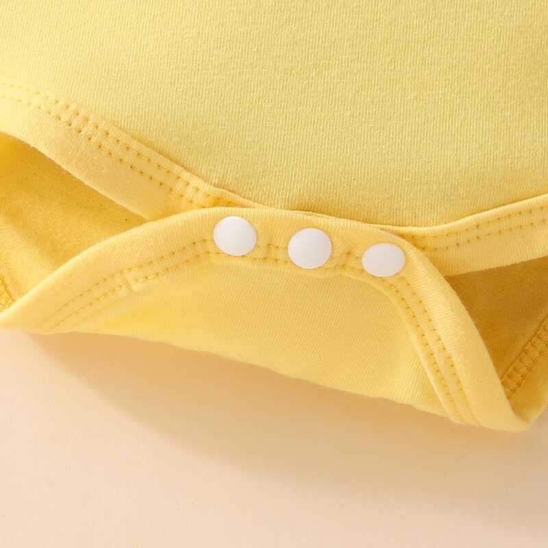 Baby Girls Spring Outfits Short Sleeve Romper + Sunflower Suspender Skirt + Headband Set Newborn 3 Piece Clothes