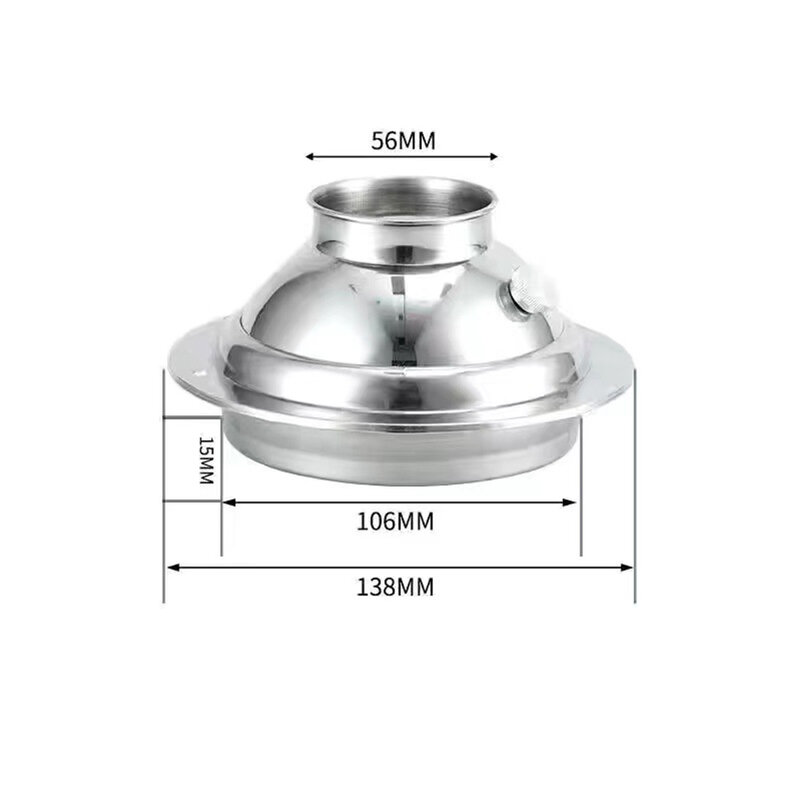 Flexible Luftstrom richtung einstellbarer kugelförmiger Küchen lüftungs auslass in mehreren Größen (110mm, 160mm, 200mm)