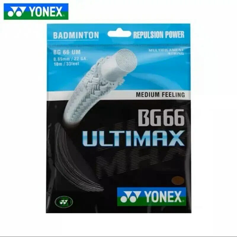 YONEX-Corde de badminton BG66 Ultimax (0.65mm), pour l'entraînement d'endurance