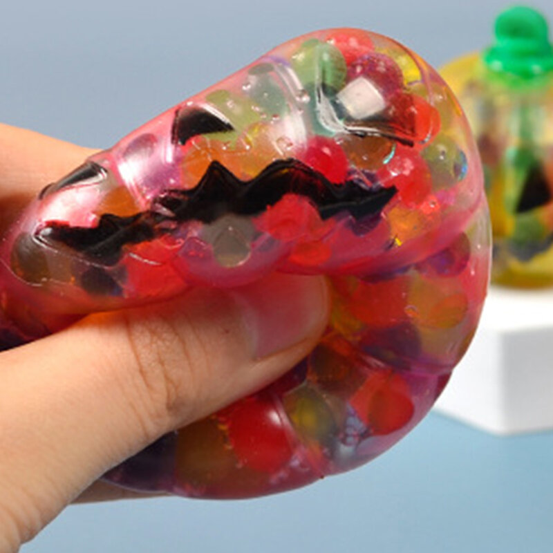 Jouets Sensoriels en Forme de Citrouille pour Halloween, Accessoires de Décoration Amusants et Soulignés