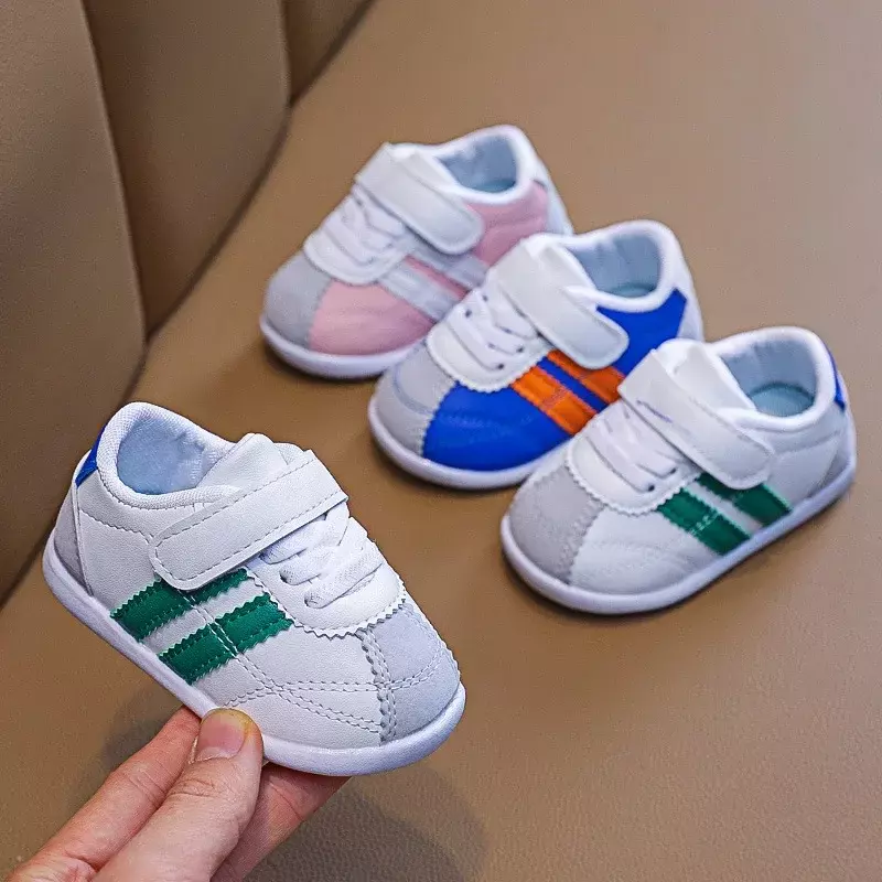 Baby Boys Walking Shoes 2024 New Girls Fashion Versatile Sports Shoes Cute Sweet Running Shoes Wear-resistant Dirt-proof Sneaker